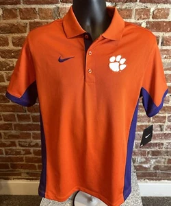 Nike Dri Fit Clemson Tigers Mens Small Short Sleeve Shirt New With Tags - Picture 1 of 7