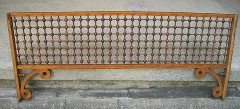 Antique Victorian Wood Gingerbread Trim Stick & Ball Spandrel Fretwork Pediment Cover
