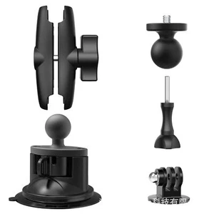 1Pc Car Glass Single Suction Cup Bracket Walkie Talkie Phone Ball Head Base - Picture 1 of 14