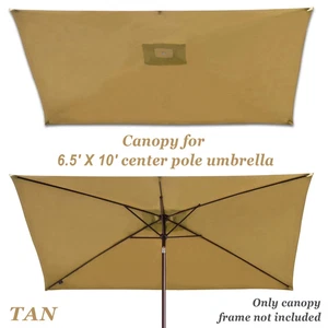 Sunrise 10 x 6.5ft 6 Ribs Outdoor, Patio Rectangle Parasol Umbrella Cover Canopy