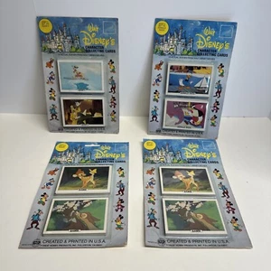 VINTAGE WALT DISNEY CHARACTER COLLECTING CARDS LOT OF 4 - Picture 1 of 6