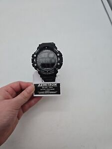 Armitron 40/8309BLK, Black Resin Watch, 100 Meter WR, Chronograph, Alarm
