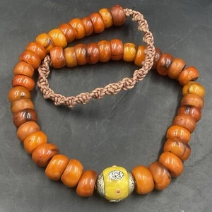 Unique Antique Amber beads Natural Baltic Amber Old Beads necklace - Picture 1 of 8