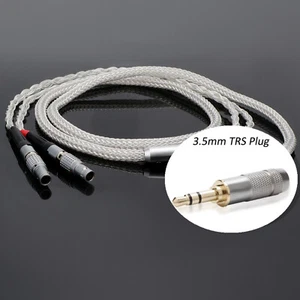 16core Pure Silver HIFI Headphone Cable with 6.35mm 4.4mm 3.5mm 2.5mm 4PIN XLR - Picture 1 of 21