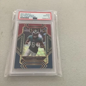 2021 SELECT DEVONTA SMITH TRI COLOR PRIZM GEM MT PSA 10 038/149 - Picture 1 of 2
