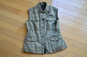 Rag & Bone Utility Vest Army Green Size 6 - Picture 1 of 15