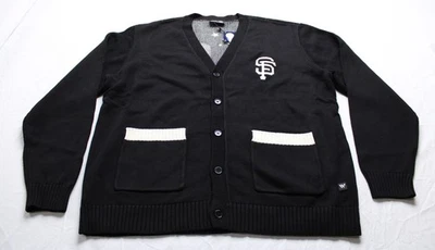 San Francisco Giants Women's The Wild Collective Cardigan BE5 Black Size XL - Image 1 of 4