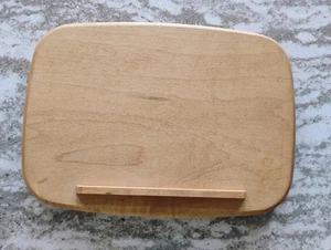 Longaberger Classic Stain Large Recipe basket woodcrafts lid MINT FREE SHIPPING - Picture 1 of 2