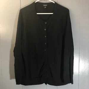 Torrid Women’s Size 2 Cardigan Black Button 100% Cotton - Picture 1 of 3