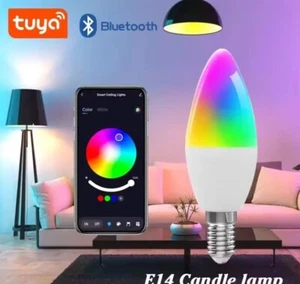 LED Lampe Smart Lampe E14 TUYA Bluetooth APP RGB Licht 220V - Bild 1 von 6