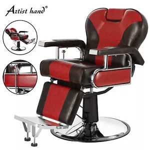 Professional Heavy Duty Barber Chair All Purpose Hydraulic Recline Beauty Salon - Picture 1 of 21
