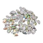 Crafty 100pcs/lot Fishing Spinner Attractor Spoon Blades Smooth Nickel Tackle
