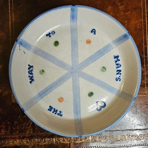 M.A. Plato para pastel o quiche Hadley Pottery 9,5" - Imagen 1 de 12