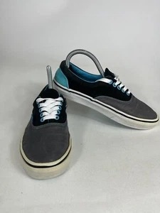 Vans TC7H Grey Blue Black Canvas Shoes Sneakers Women's Size 8 Men's Size 6.5 - Picture 1 of 8