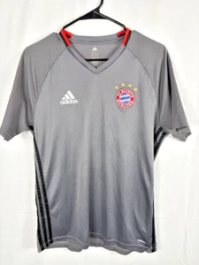 Mens size L Adidas FC Bayern Munchen Gray soccer jersey Adizero lightweight - Picture 1 of 5