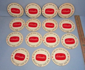 SCHAEFER Americas Oldest Lager Beer Our Hand Never Lost its Skill COASTERS 15 - Picture 1 of 6