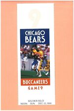 Tampa Bay Buccaneers  Chicago Bears 12-23-1990 NFL ticket Vinny Testaverde photo