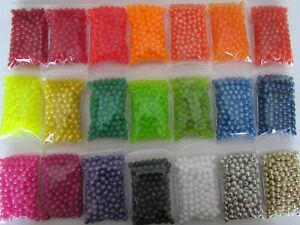 200 count 6mm round fishing beads Make your own walleye spinners 