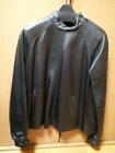 jean paul gaultier leather jacket 40 black