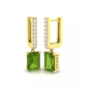 (AGJLM) 9ct Yellow Gold 2.39ct Morganite and 0.16ct Diamond Earrings NEW