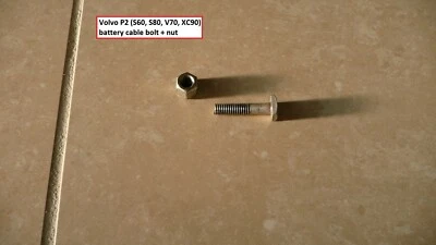 Tuerca de batería genuina Volvo P2 coches S60, S80, V70, XC90 + perno: PN 987529 Foto 1 de 2