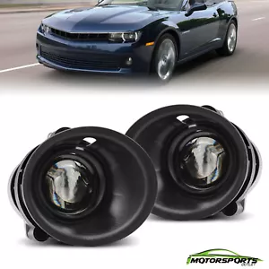 For 2014-2015 Chevy Camaro Fog Lights Front Bumper Lamps Pair+Wiring+Switch Kit - Foto 1 di 8