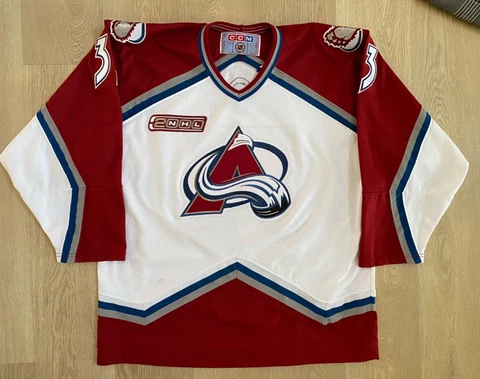 XL CCM vintage PATRICK ROY - COLORADO AVALANCHE Jersey hockey NHL 2000 Patch Cover