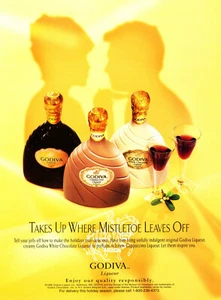 GODIVA LIQUEUR AD #5 RARE 1998 OUT OF PRINT VINTAGE - Imagen 1 de 2