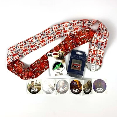 Disney Star Wars Rebel Alliance Galaxy's Edge Opening Day LE Set Pins Lanyard + - Image 1 of 4