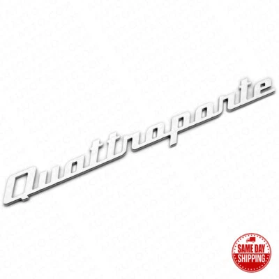Maserati Quattroporte OEM Chrome Trunk Lid Nameplate Logo Emblem Badges Sport - Image 1 of 4