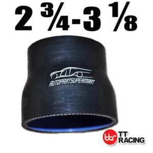 Silicone Straight Reducer Joiner Hose 70mm - 80mm / 2.75" - 3.15" (4-ply) Black - Picture 1 of 7