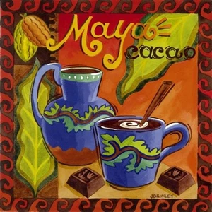 Jennifer Brinley, "Mayan Schokolade", Digitaldruck, Bildgröße: 18" H x 18" B - Bild 1 von 1