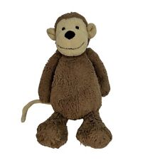 Jellycat of London Plush Brown Tan Bashful Monkey Stuffed Toy Animal 12"