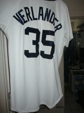 NWT DETROIT TIGERS #35 Justin Verlander Pro Jersey Sz 40 Majestic Cool Base Sewn Cover