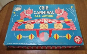 Stahlwood Plastic 1950s Vintage Toy Crib Carnival - Good Condition Original Box! - Picture 1 of 7