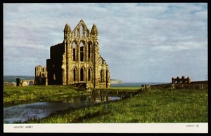 Whitby Abbey Ruins North Yorkshire Postcard - Picture 1 of 2