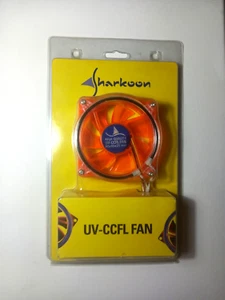 Sharkoon UV-Reactive Orange 80mm 8cm CCFL Computer Case Fan With Dual Inverter - Picture 1 of 1
