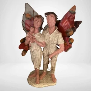 A Wonderful Enchanted Wings Family, Couple and Baby, Figurine Decor, art S-7 - Picture 1 of 6
