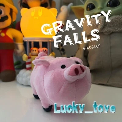 18cm Gravity Falls Waddles The Pink Pig Plush Doll Stuffed Toy Plushie Xmas Gift - Image 1 of 4
