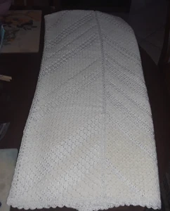 Beautiful Vintage Zara Home Cream/Pearl White crotched style blanket, 130 x 170 - Picture 1 of 6