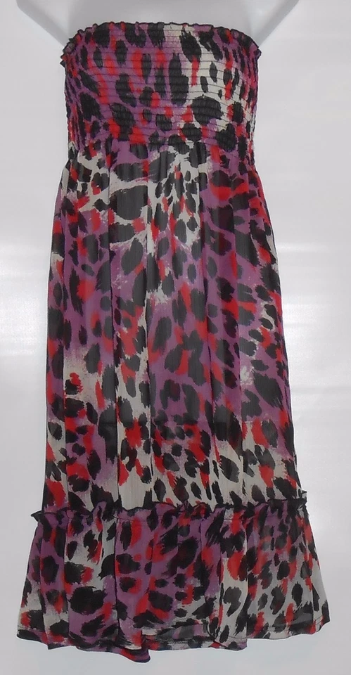 Traje de baño Tropical Escape para damas estampado de leopardo cintura imperio transparente cubierta XL NUEVO CON ETIQUETAS Foto 1 de 1