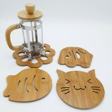 Bamboo Placemat Coaster Place Mat Animal Design Natural Eco-Friendly