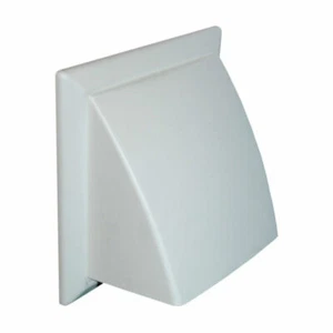 Domus 6902W Cowled Vent Grille for 150mm / 6 Inch Duct (White) - Picture 1 of 1