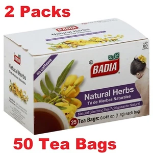 Badia-Natural Herbs Slimming/Slim Tea Lose Weight Detox(2 Packs) 50 tea bags - Picture 1 of 8