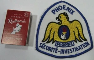 CANADIAN PHOENIX SECURITE INVESTIGATION Iron Sew-On Patch Embroidered Cloth  - Bild 1 von 4