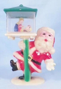Weihnachtsmann Laterne Maria Jesus Schneekugel Weihnachten Brite Stern Mfg 1978 Vintage - Bild 1 von 11