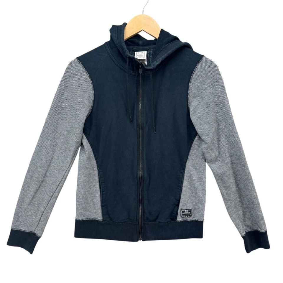 Sudadera con Capucha Nike Hecha para Atletas de Clase Mundial para Mujer Negra Gris Cremallera Completa Talla S (3-5) Foto 1 de 4