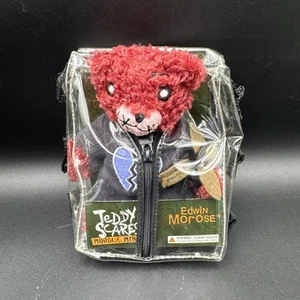 Edwin Morose Teddy Scares New Morgue Minis Horror Scary Teddy Bear 5.5” - Afbeelding 1 van 2