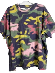 ME Melody Ehsani T-Shirt Women’s XL Camo Tie Dye Cotton Short Sleeve Boxy Fit - Picture 1 of 4