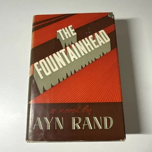 The Fountainhead By Ayn Rand 1962 Printing HCDJ - Bild 1 von 11